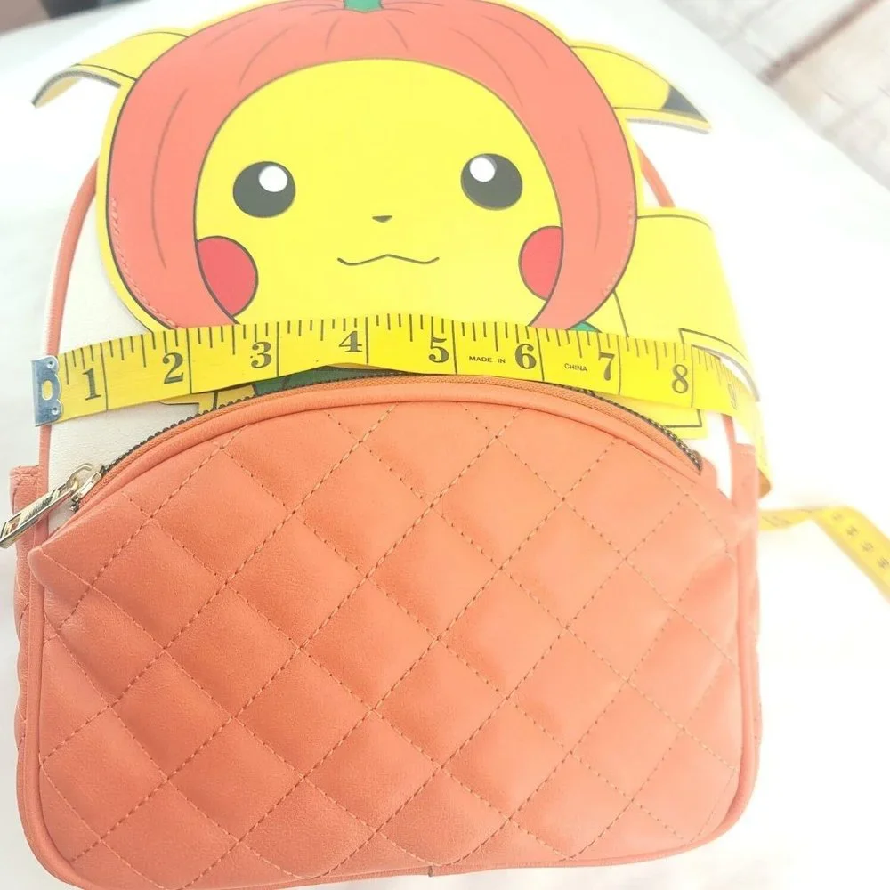 Pokémon Pumpkin Pikachu Halloween Multicolor Quilted Backpack Card Holder